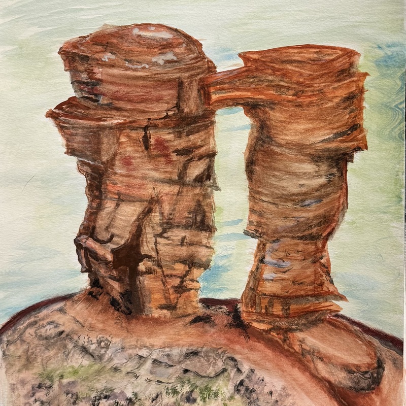 “Standing Against Time”
Below the lighthouse at Cape Egmont, PEI