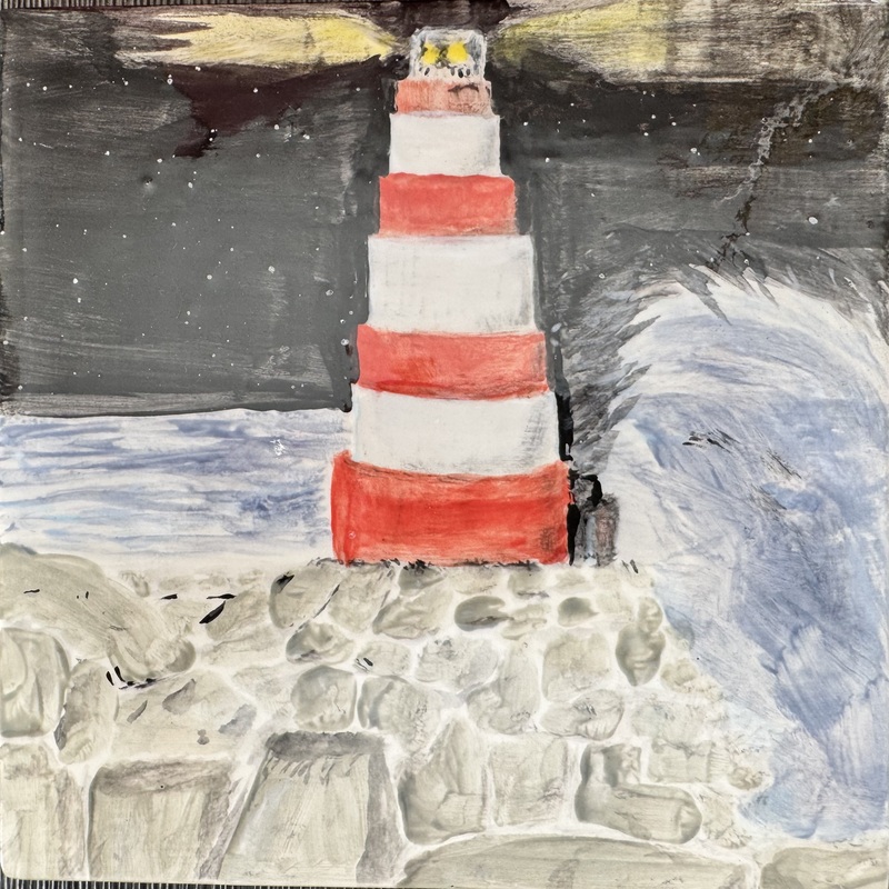 Lighthouse

First Ceramic Tile painting
Completed 8 April, 2025